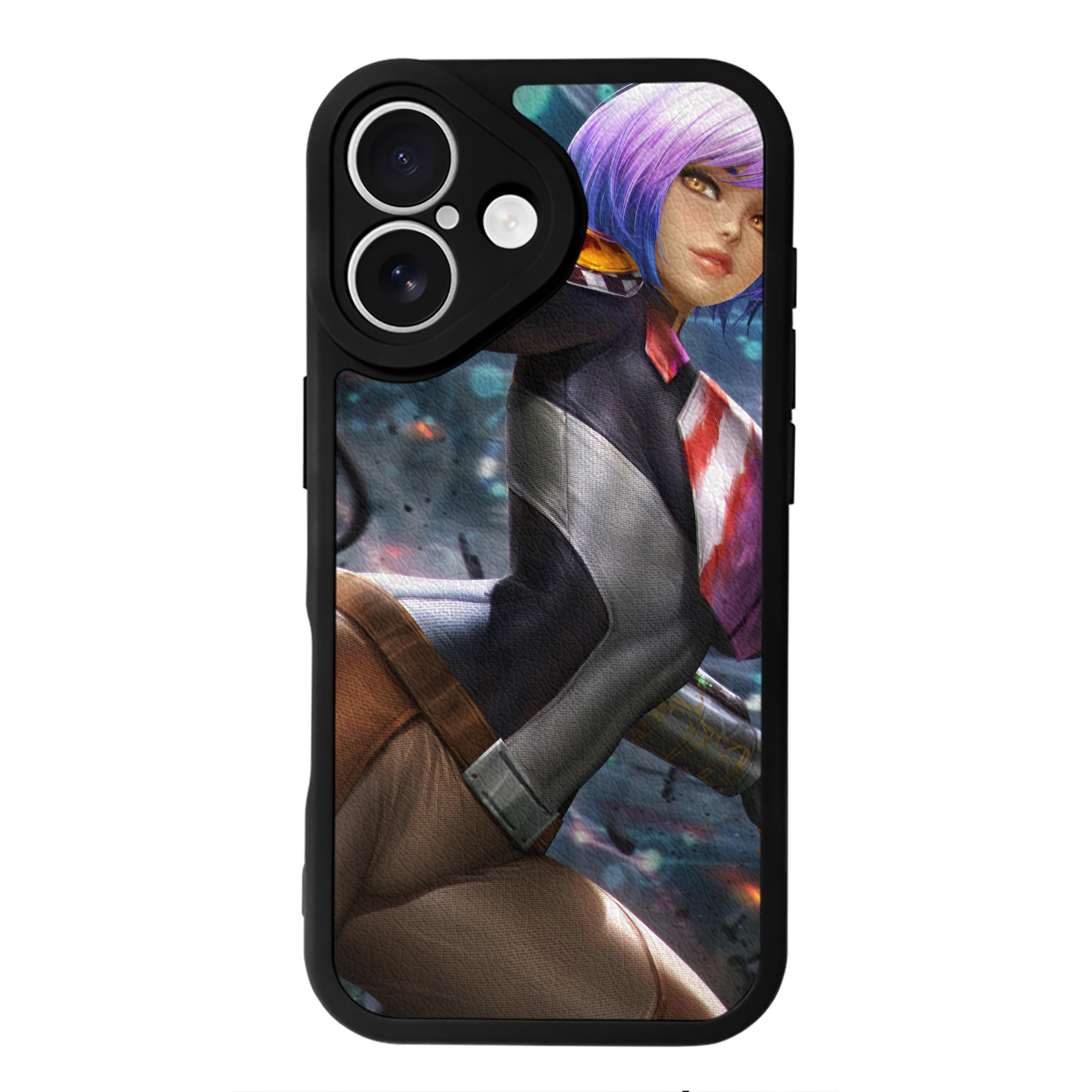 （画像用） スター・ウォーズ Star Wars 【iPhone 16シリーズ対応】シリコンスマホケース（レザー調） 材質：シリコン